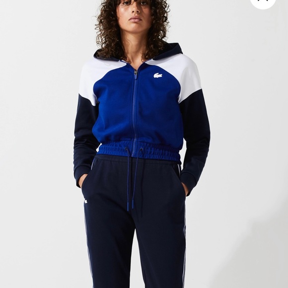 Lacoste Hooded Organic Cotton Zip Sweatshirt - Picture 4 of 9